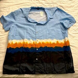 Express patter casual button down